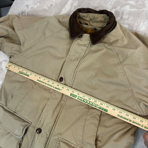 VTG Aberdeen Jacket Mens XL Tan Chore Coat Barn Outdoors Field Flannel Lined - Picture 6 of 16
